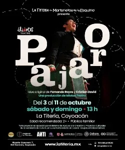 Cartel negro de Pájaro, con el título en letras blancas enormes alrededor de un actor.
